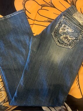 Miss Me | Jeans | Miss Me Jeans Womens 3x33 Bootcut Logo Dark Wash